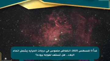 غداً 3 أغسطس 2025: انخفاض ملموس في درجات الحرارة يشمل أنحاء البلاد.. هل تستعد لموجة برودة؟